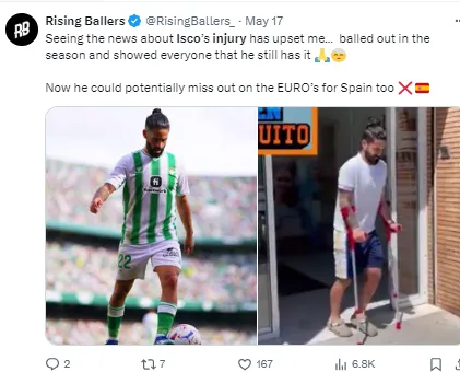 Isco had been in great form