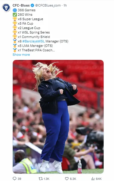 Emma Hayes record at Chelsea is incredible.