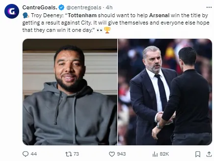 It will be strange for Arsenal fans to want Tottenham to win