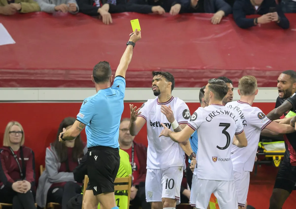 Lucas Paqueta has been under suspicion for a number of yellow cards he has picked up with West Ham