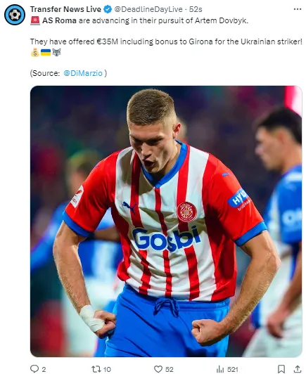 AS Roma are targeting further acquisitions this summer.