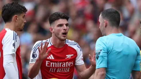 Petty ref decision sends Declan Rice off in Arsenal-Brighton tie
