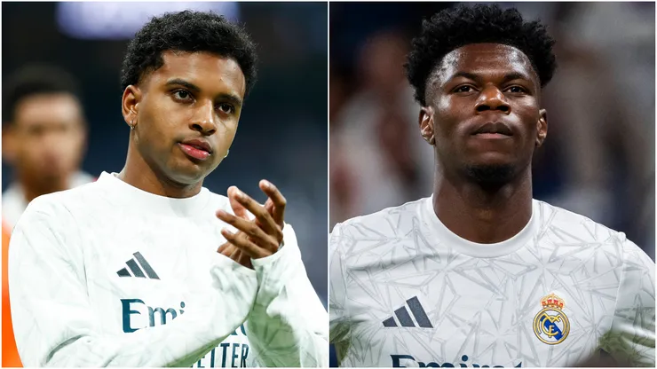 Rodrygo (left) and Aurelien Tchouameni (right)