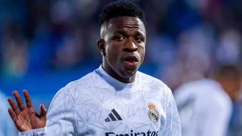 Vinicius Junior of Real Madrid CF seen during the La Liga EA Sports 2024 25 football match between CD Leganes vs Real Madrid CF at Estadio Municipal Butarque on November 24, 2024 in Leganes, Spain.