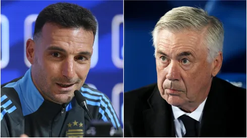 Lionel Scaloni (left) and Carlo Ancelotti (right)