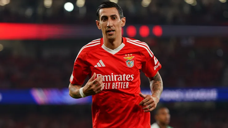 Angel Di Maria of SL Benfica during a UEFA Champions League 2024/25 League game.