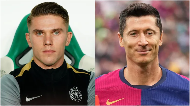 Viktor Gyokeres (left) and Robert Lewandowski (right)