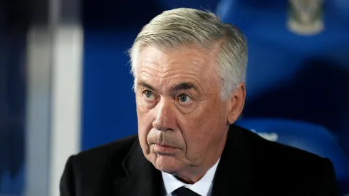 Carlo Ancelotti, Head Coach of Real Madrid, looks on prior to the LaLiga match between CD Leganes and Real Madrid CF at Estadio Municipal de Butarque on November 24, 2024 in Leganes, Spain.