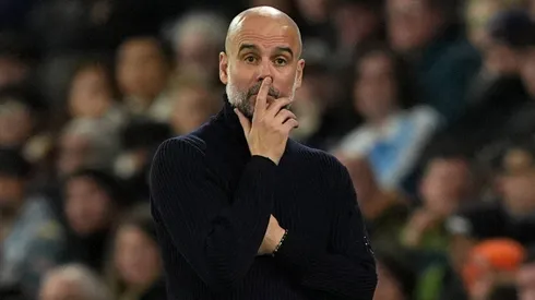 Manchester City manager Pep Guardiola on the touchline during the Premier League match at the Etihad Stadium, Manchester.
