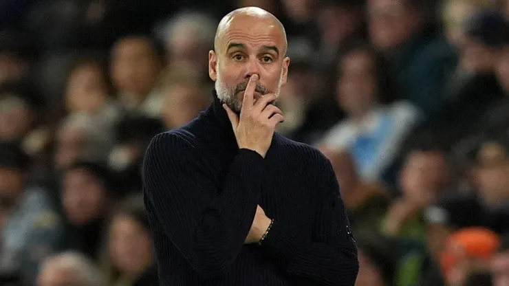 Manchester City manager Pep Guardiola on the touchline during the Premier League match at the Etihad Stadium, Manchester.