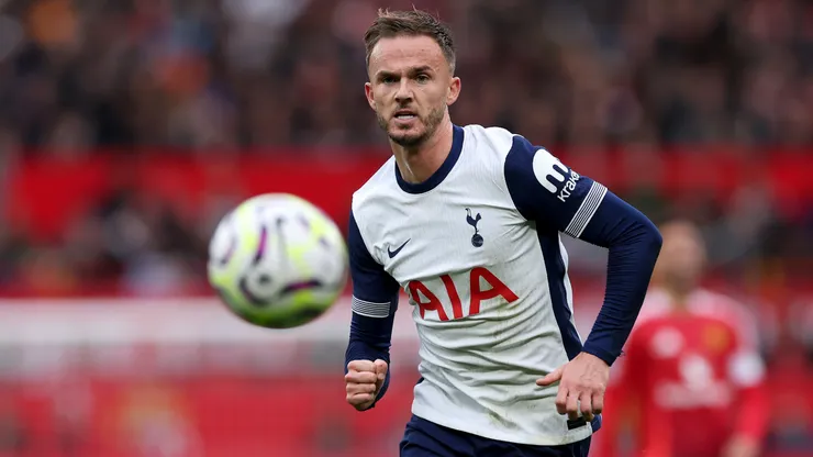 Tottenham Hotspur's James Maddison during a Premier League match.