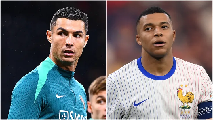 Cristiano Ronaldo (left) and Kylian Mbappe (right)