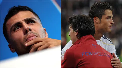 Rodri (left) & Cristiano Ronaldo, Lionel Messi (right)