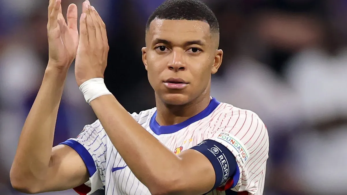 Kylian Mbappe of France applauds the fans after defeat to Spain during the UEFA EURO 2024 Semi-Final match between Spain and France at Munich Football Arena on July 09, 2024 in Munich, Germany.