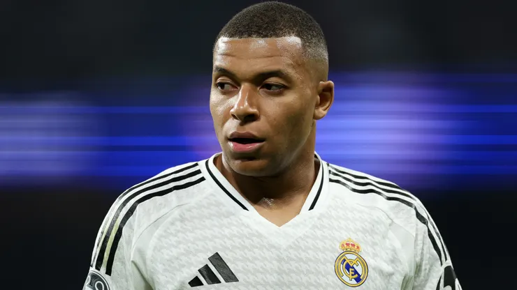 Kylian Mbappe of Real Madrid CF looks on during the UEFA Champions League 2024/25 League Phase MD4 match between Real Madrid C.F. and AC Milan at Estadio Santiago Bernabeu on November 05, 2024 in Madrid, Spain.