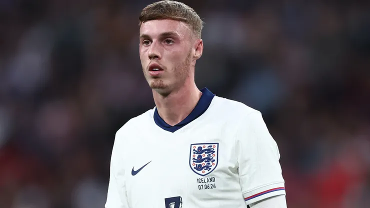 Cole Palmer of England during the international friendly match between England and Iceland at Wembley Stadium on June 07, 2024 in London, England.