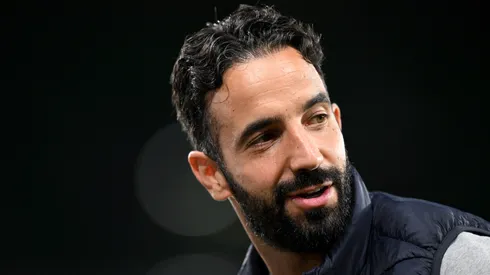 Ruben Amorim, Head Coach of Sporting CP, looks on prior to the UEFA Champions League 2024/25 League Phase MD4 match between Sporting Clube de Portugal and Manchester City at Estadio Jose Alvalade on November 05, 2024 in Lisbon, Portugal.