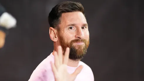 Lionel Messi #10 of Inter Miami arrives to face Atlanta United at Chase Stadium on October 25, 2024 in Fort Lauderdale, Florida.