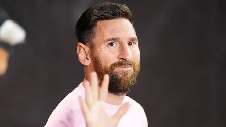 Lionel Messi #10 of Inter Miami arrives to face Atlanta United at Chase Stadium on October 25, 2024 in Fort Lauderdale, Florida.