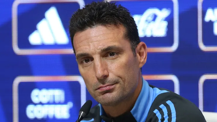 Lionel Scaloni, coach of Argentina, attends a press conference at Lionel Messi training camp on October 14, 2024 in Ezeiza, Argentina.