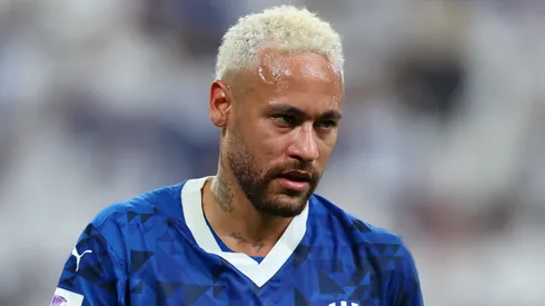 Neymar of Al-Hilal reacts after an injury during the AFC Champions League Elite match between Al-Hilal and Esteghlal at Kingdom Arena on November 04, 2024 in Riyadh, Saudi Arabia.