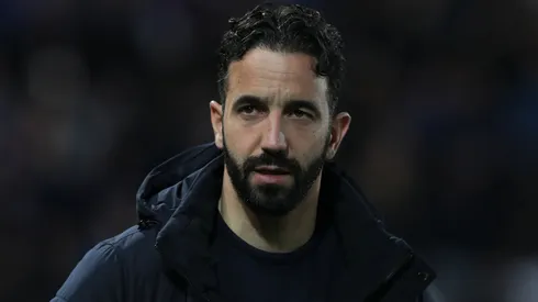 Sporting CP head coach Ruben Amorim looks on during the UEFA Europa League 2023/24 round of 16 second leg match between Atalanta and Sporting CP at the Stadio di Bergamo on March 14, 2024 in Bergamo, Italy.