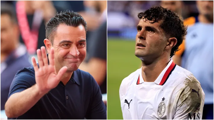 Xavi Hernandez (left) and Christian Pulisic (right)