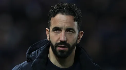 Sporting CP head coach Ruben Amorim looks on during the UEFA Europa League 2023/24 round of 16 second leg match between Atalanta and Sporting CP at the Stadio di Bergamo on March 14, 2024 in Bergamo, Italy.