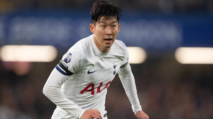 Heung-Min Son of Tottenham Hotspur during the Premier League match between Chelsea FC and Tottenham Hotspur.