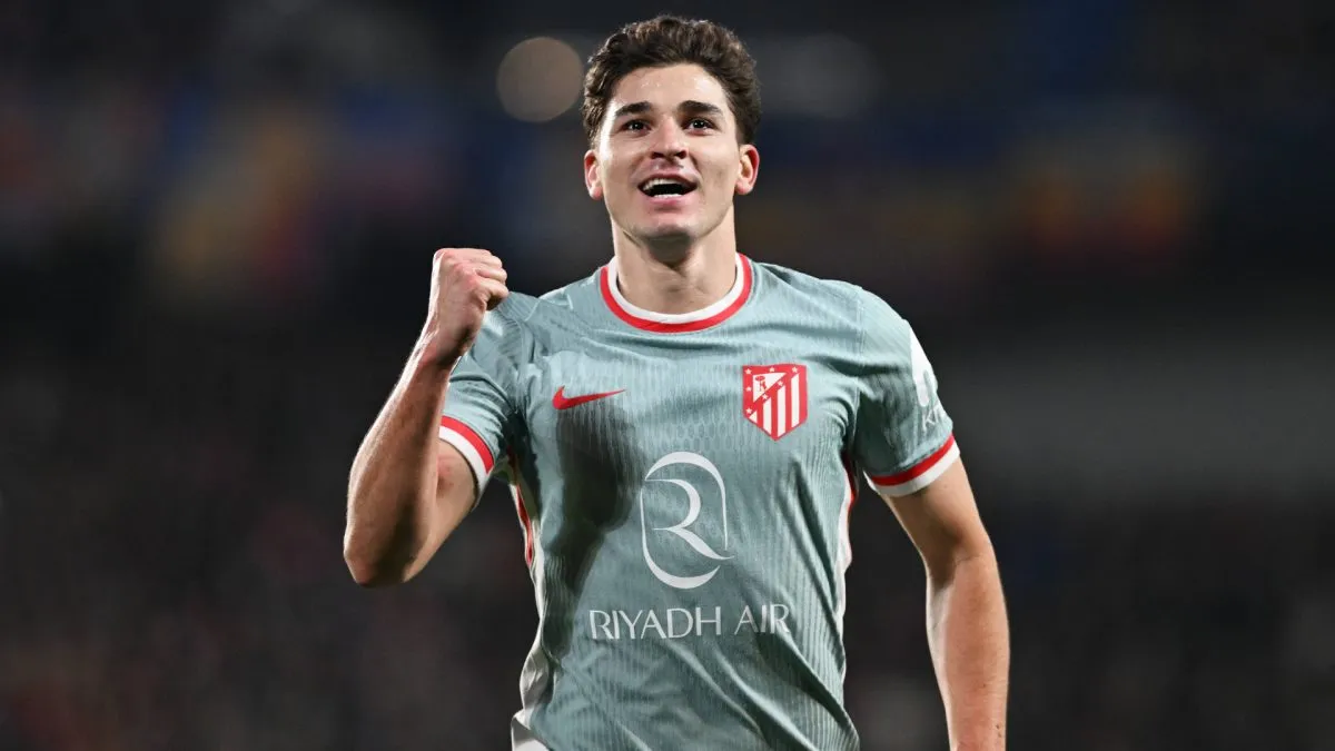 Julian Alvarez celebrating