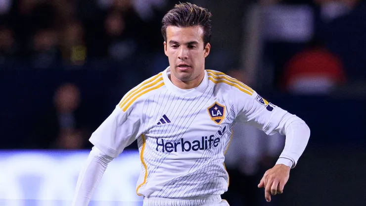 Riqui Puig 10 of the LA Galaxy during the Western Conference Final match against the Seattle Sounders.