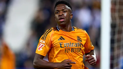 Vinicius Junior of Real Madrid CF during the La Liga EA Sports match between CD Leganes and Real Madrid CF played at Municipal de Butarque Stadium on November 24, 2024 in Madrid, Spain.