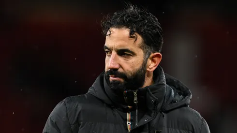 Ruben Amorim Manager of Manchester United reacts to his team s loss after the Premier League match Manchester United vs Nottingham Forest at Old Trafford, Manchester.