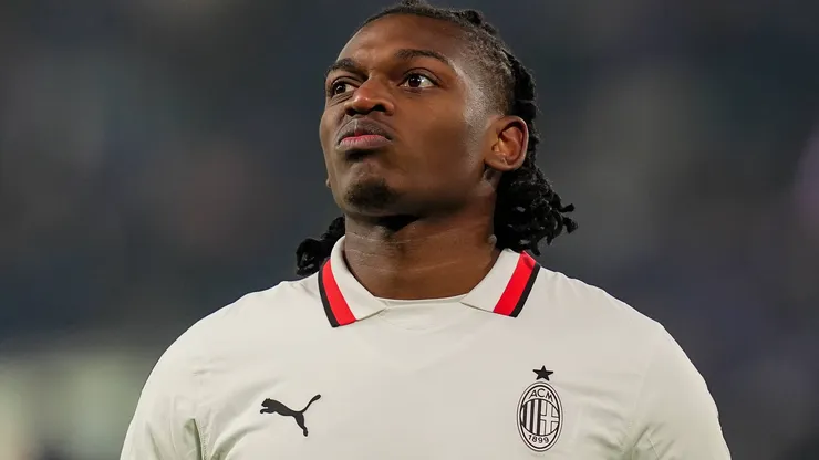 Rafael Leao during the Serie A soccer match between Atalanta and AC Millan.