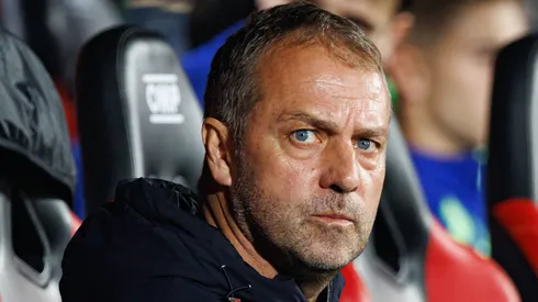 Hansi Flick seen during LaLiga EA SPORTS game between teams of RCD Mallorca and FC Barcelona, Barca.