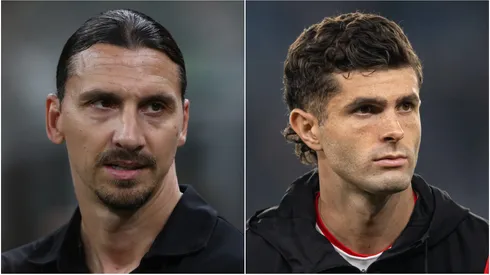 Zlatan Ibrahimovic (left) and Christian Pulisic (right)