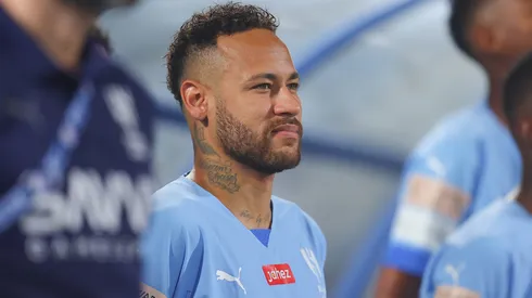 Neymar Jr of Al-Hilal SFC in action during their Match Day 6 of the SAFF Roshn Saudi Pro League 2023-24 against Al-Riyadh SC at the Prince Faisal bin Fahd Stadium on September 15, 2023 in Riyadh, Saudi Arabia.