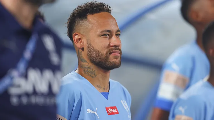 Neymar Jr of Al-Hilal SFC in action during their Match Day 6 of the SAFF Roshn Saudi Pro League 2023-24 against Al-Riyadh SC at the Prince Faisal bin Fahd Stadium on September 15, 2023 in Riyadh, Saudi Arabia.