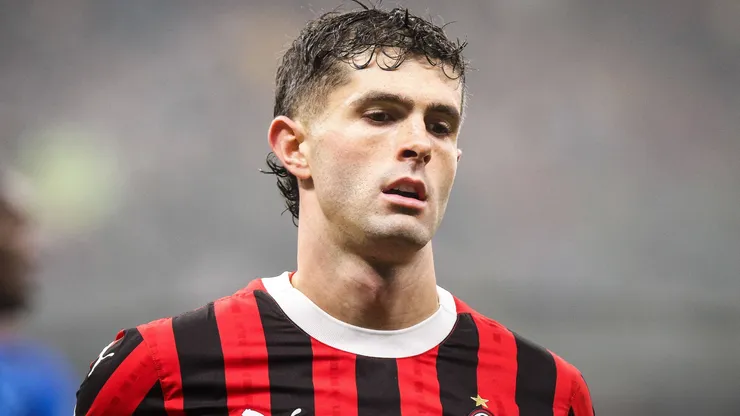 Christian Pulisic of AC Milan during the Serie A match between AC Milan and Empoli FC at San Siro Stadium on November 30, 2024 in Milan, Italy.