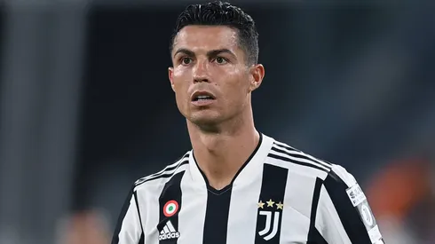 Cristiano Ronaldo of Juventus in the Serie A game against Atalanta.