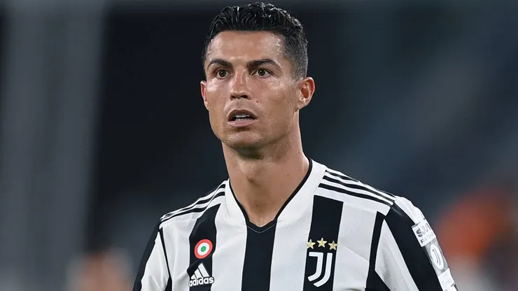 Cristiano Ronaldo of Juventus in the Serie A game against Atalanta.