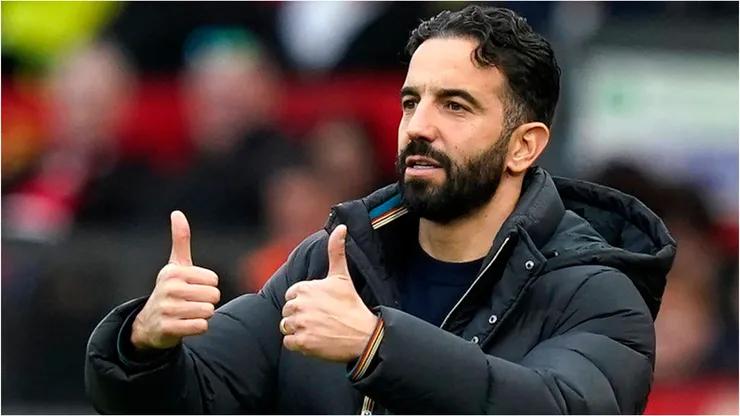 Manchester United head coach Ruben Amorim during the Premier League match at Old Trafford, Manchester.