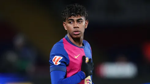 Lamine Yamal of FC Barcelona during the La Liga EA Sports match between FC Barcelona and CD Leganes played at Lluis Companys Stadium on December 15, 2024 in Barcelona, Spain.