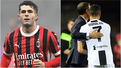 Christian Pulisic (left) and Cristiano Ronaldo (right)