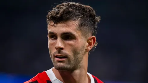 Christian Pulisic of AC Milan seen during the UEFA Champions League 2024 25 League Phase MD4 match between Real Madrid C.F. and AC Milan at Estadio Santiago Bernabeu on November 5, 2024 in Madrid, Spain.