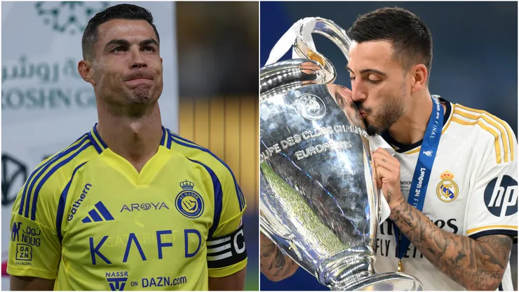 Cristinao Ronaldo (left) and Joselu (right)