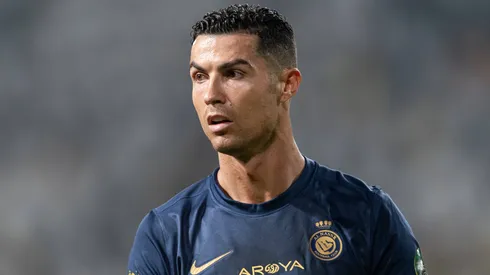 Cristiano Ronaldo of Al Nassr FC during their Round 16 of the SAFF Saudi Arabia KingÕs Cup 2023-24 match between Al Nassr FC and Al Ettifaq FC at Al Awwal Park Stadium on October 31, 2023 in Riyadh, Saudi Arabia.