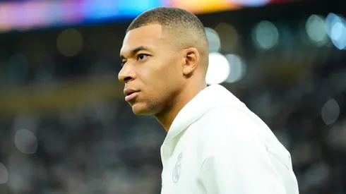 Kylian Mbappe centre-forward of Real Madrid and France during the FIFA Intercontinental Cup final match between Real Madrid and C.F. Pachuca at Stadium Lusail Stadium on December 18, 2024 in Doha, Qatar.