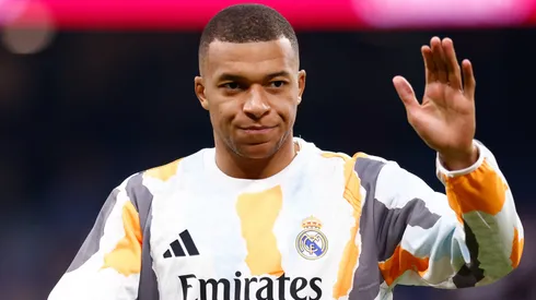 Kylian Mbappe of Real Madrid looks on during the Spanish League, LaLiga EA Sports, football match played between Real Madrid and Sevilla FC at Santiago Bernabeu stadium on December 22, 2024, in Madrid, Spain.