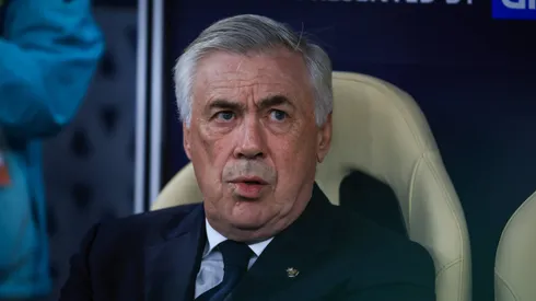 Head Coach Carlo Ancelotti of Real Madrid is before the FIFA Intercontinental Cup Qatar 2024 match between Real Madrid and CF Pachuca at Lusail Stadium in Doha, Qatar, on December 18, 2024.